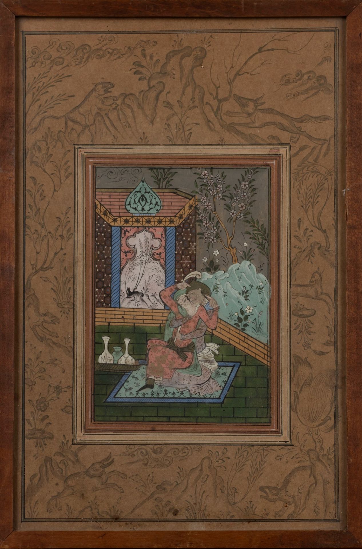 Six Indo-Persian watercolors - Image 5 of 20