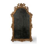 Carved and gilded mirror, 18th century