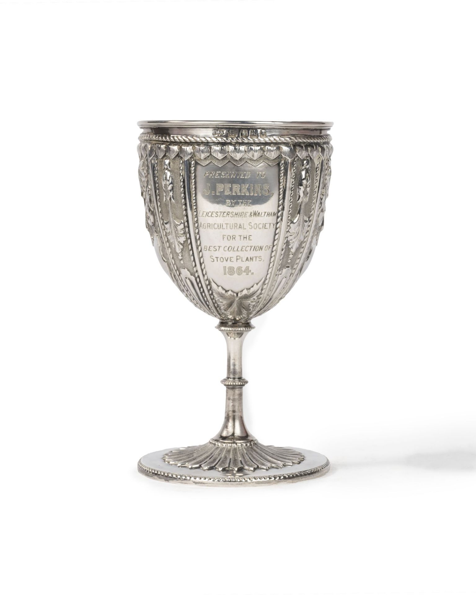 Silver cup, England, 19th century