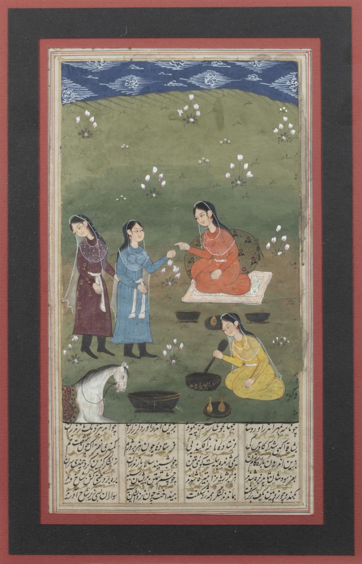 Six Indo-Persian watercolors - Image 19 of 20