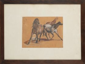 Italian school, XX century - Study of horses