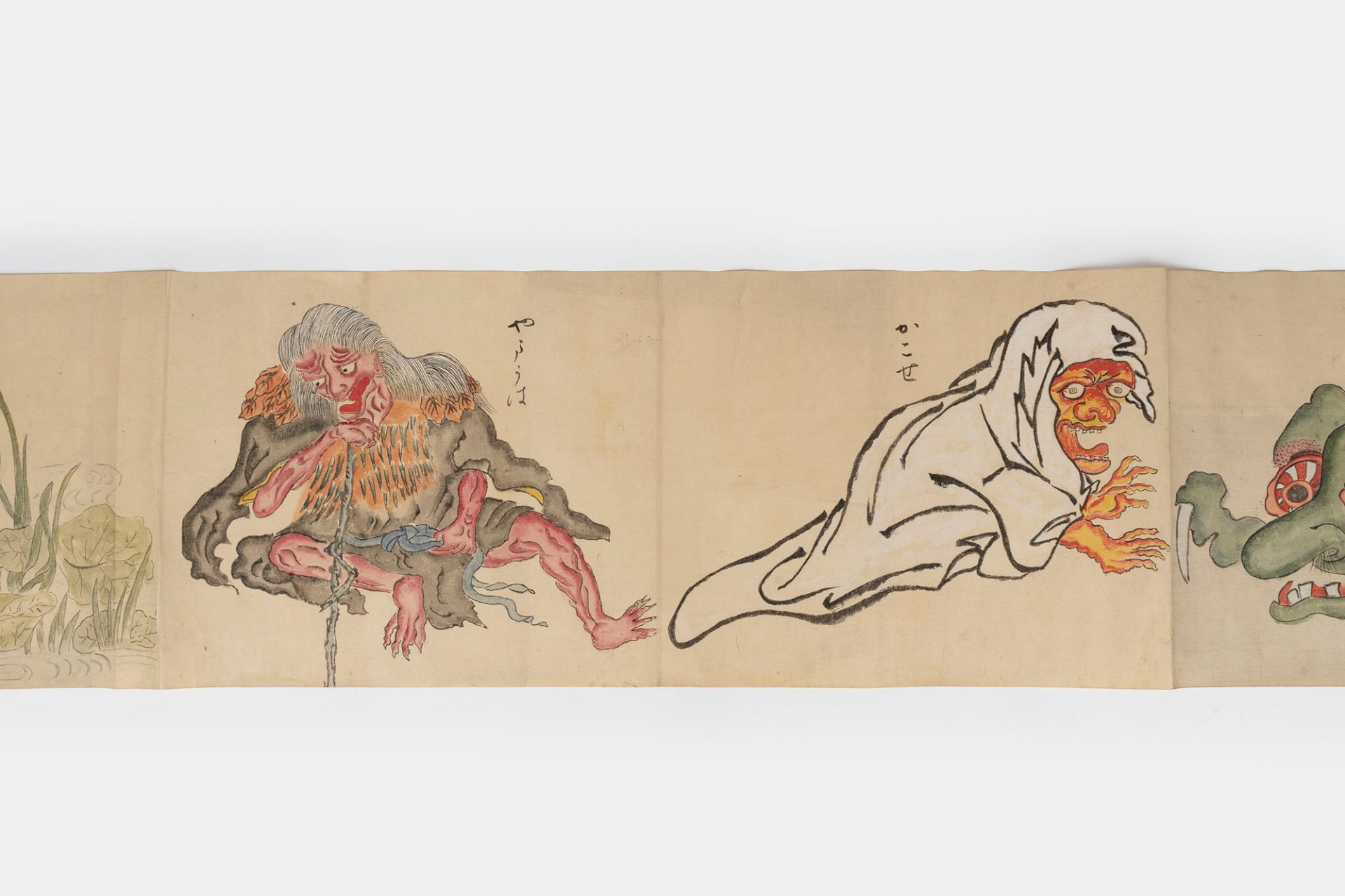 Emakimono painted on paper representing demons, Japan Edo period - Bild 10 aus 13