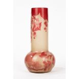 Gallè - Glass vase with currants, early 20th century