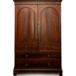 Mahogany wardrobe, England, 19th century