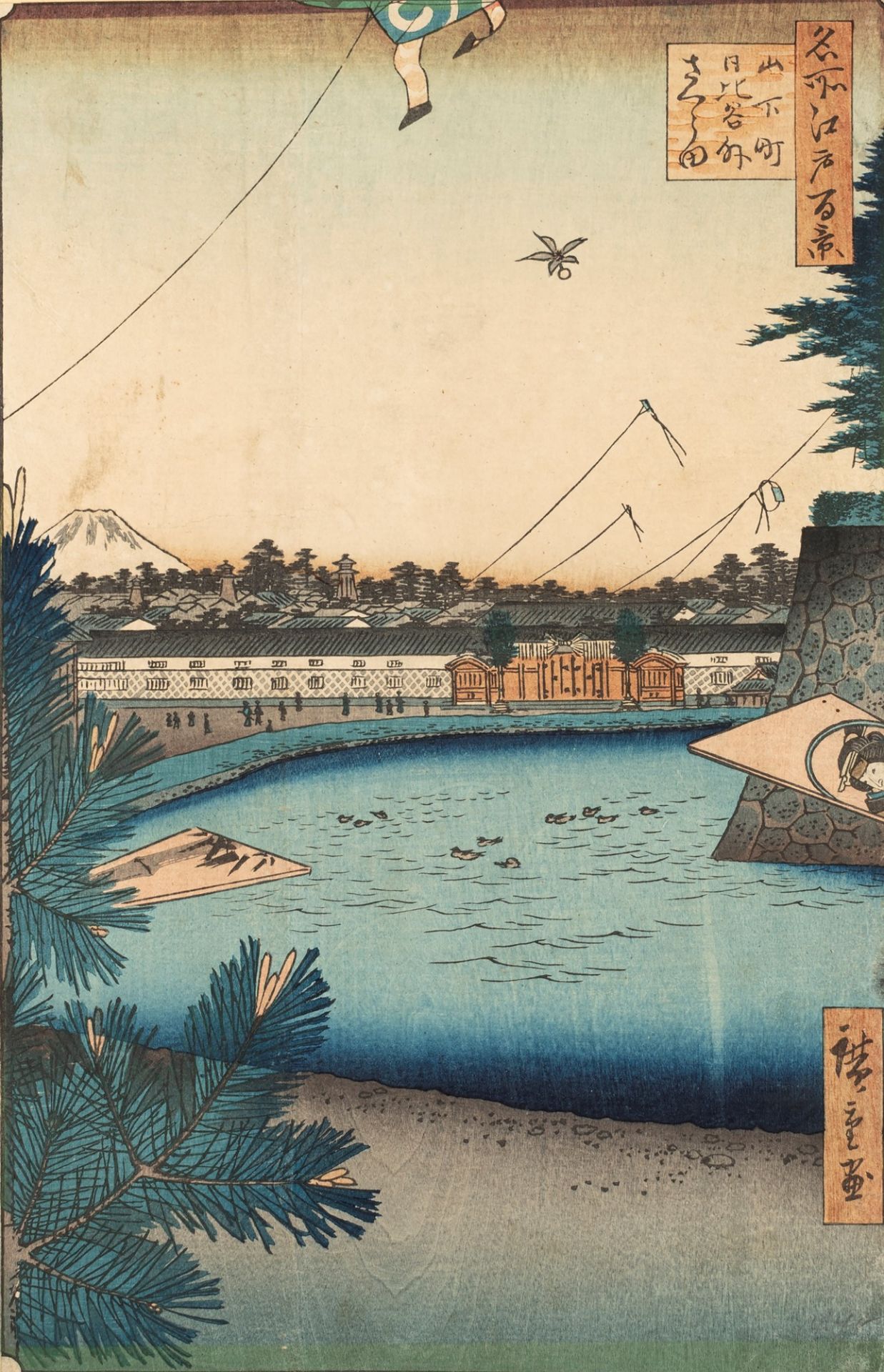 Utagawa Hiroshige (Giappone 1797-Giappone 1858) - Three woodcuts, 19th century
