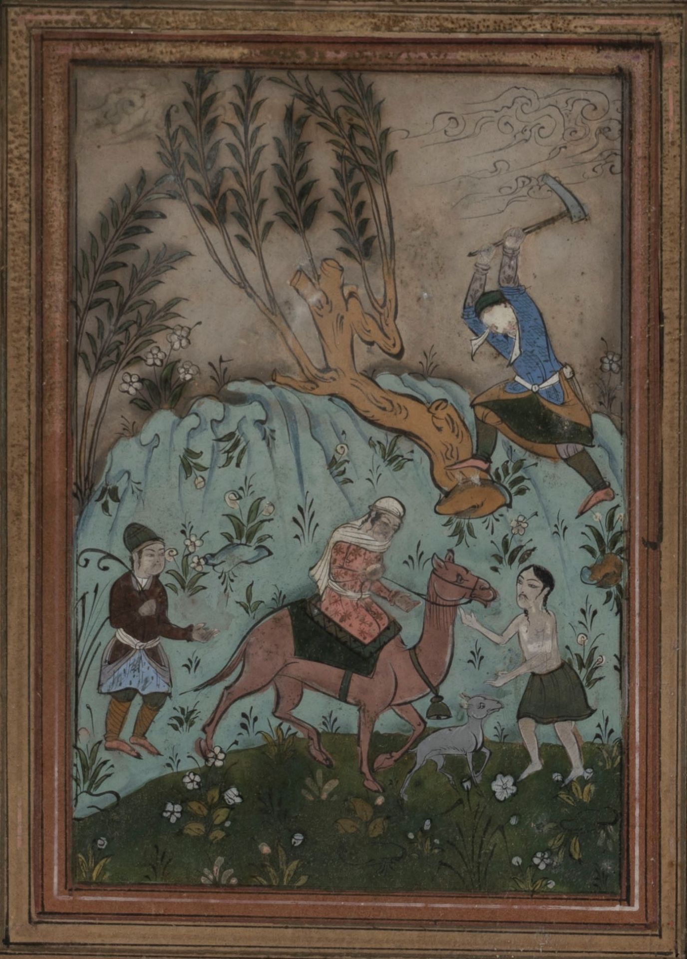 Six Indo-Persian watercolors - Image 2 of 20