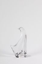 Glass sculpture depicting a dove, 20th century