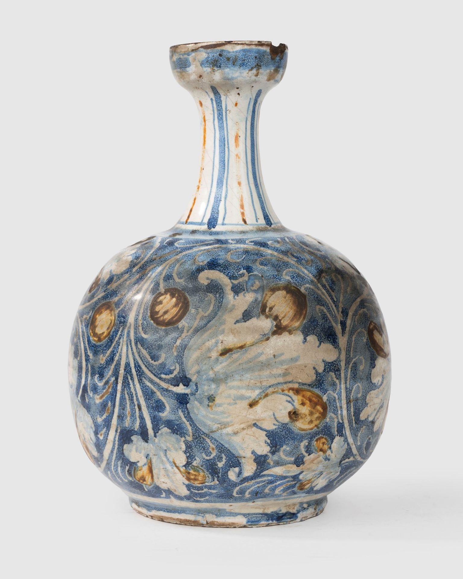 Polychrome majolica bottle, Caltagirone, 17th century - Image 2 of 5