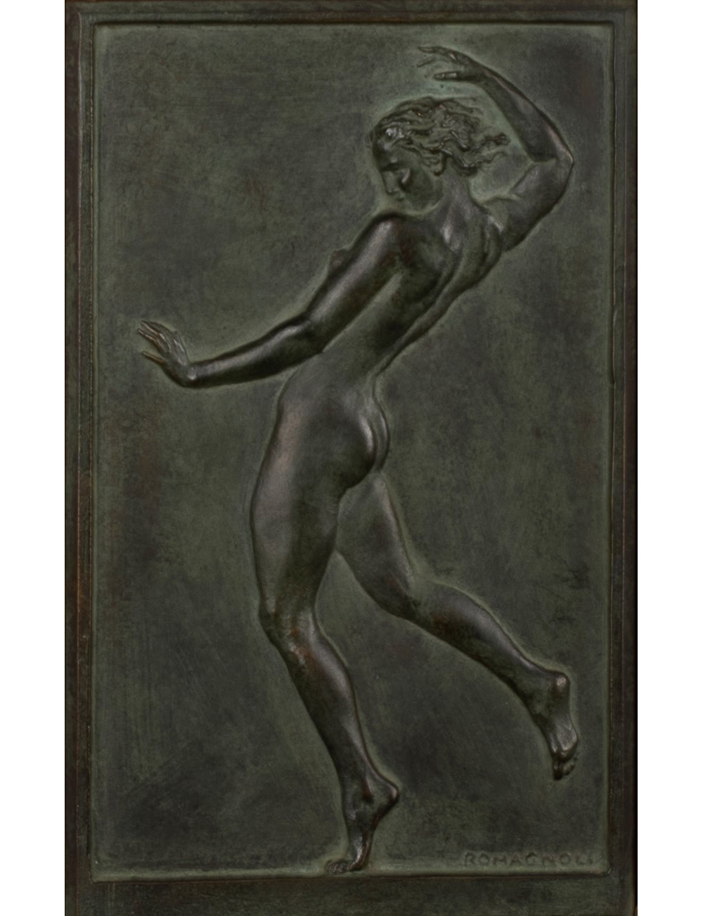 Bronze plaque representing a dancer, 20th century - Image 2 of 3