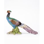 Polychrome porcelain pheasant, early 20th century