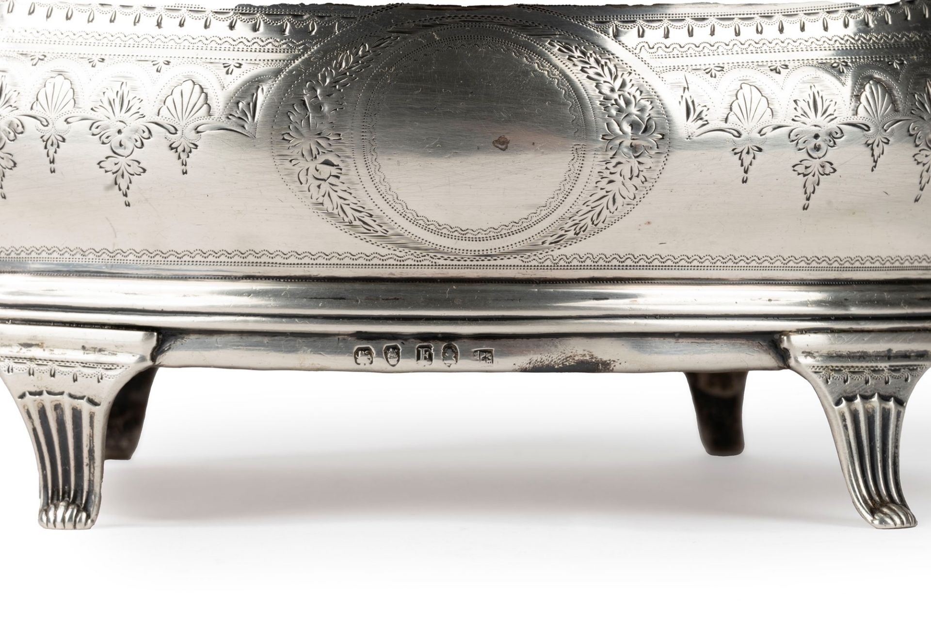 Centerpiece in silver and wood, London, England, early 19th century - Bild 3 aus 3