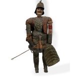 Sicilian puppet depicting a paladin, Catania late 19th century