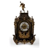 Cartel clock with gilt bronze applications, Napoleon III, France, 19th century
