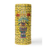 Bitong cylindrical vase, China, 20th century