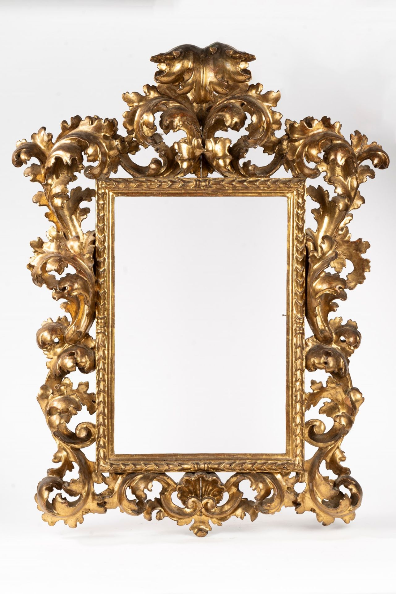 Carved and gilded wood frame, 19th century