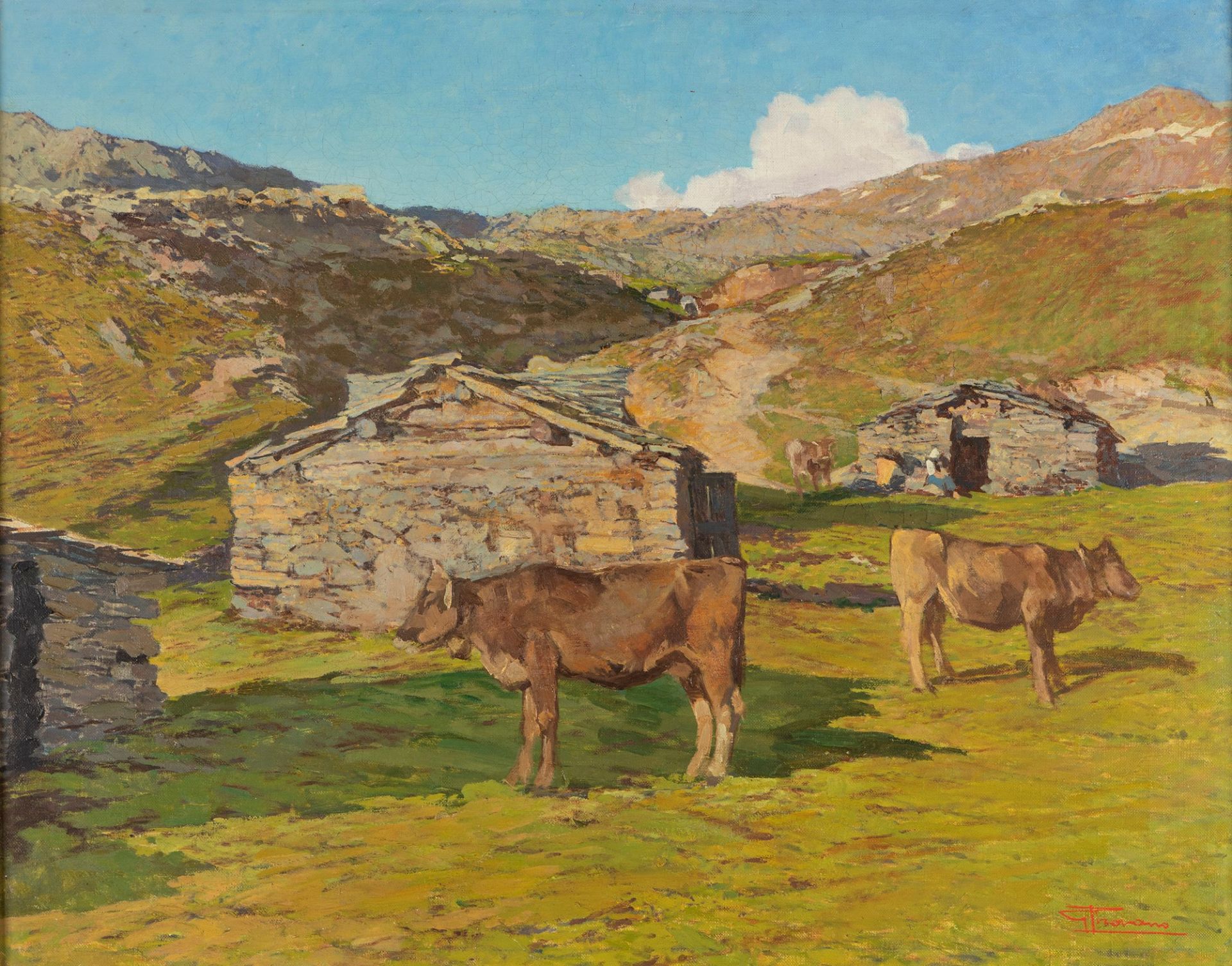 Giovanni Pirovano (Renate 1880-Milano 1959) - Grazing