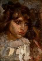 Alessandro Milesi (Venezia 1856-1945) - The girl