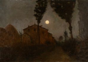 Bartolomeo Bezzi (Fucine d'Ossana 1851-Cles 1923) - Moonlight