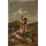 Scuola del secolo XIX - The shepherdess