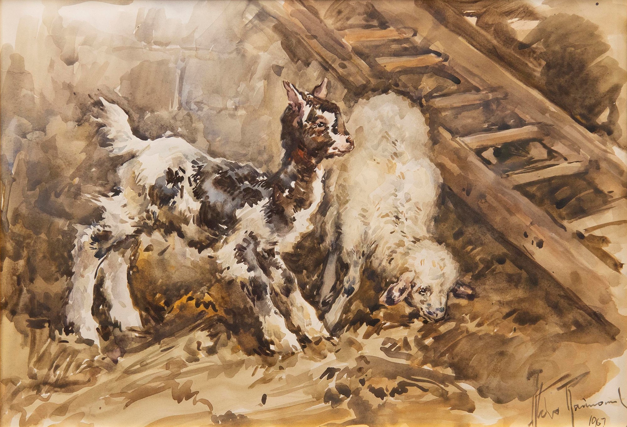 Aldo Raimondi (Roma 1902-Milano 1998) - Farm animals - Image 5 of 5