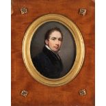 Scuola inglese, secolo XIX - ☼ Three-quarter length portrait of an English gentleman