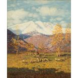 Carlo Costantino Tagliabue (Bresso 1880-Milano 1960) - Autumn in Bardonecchia, 1928