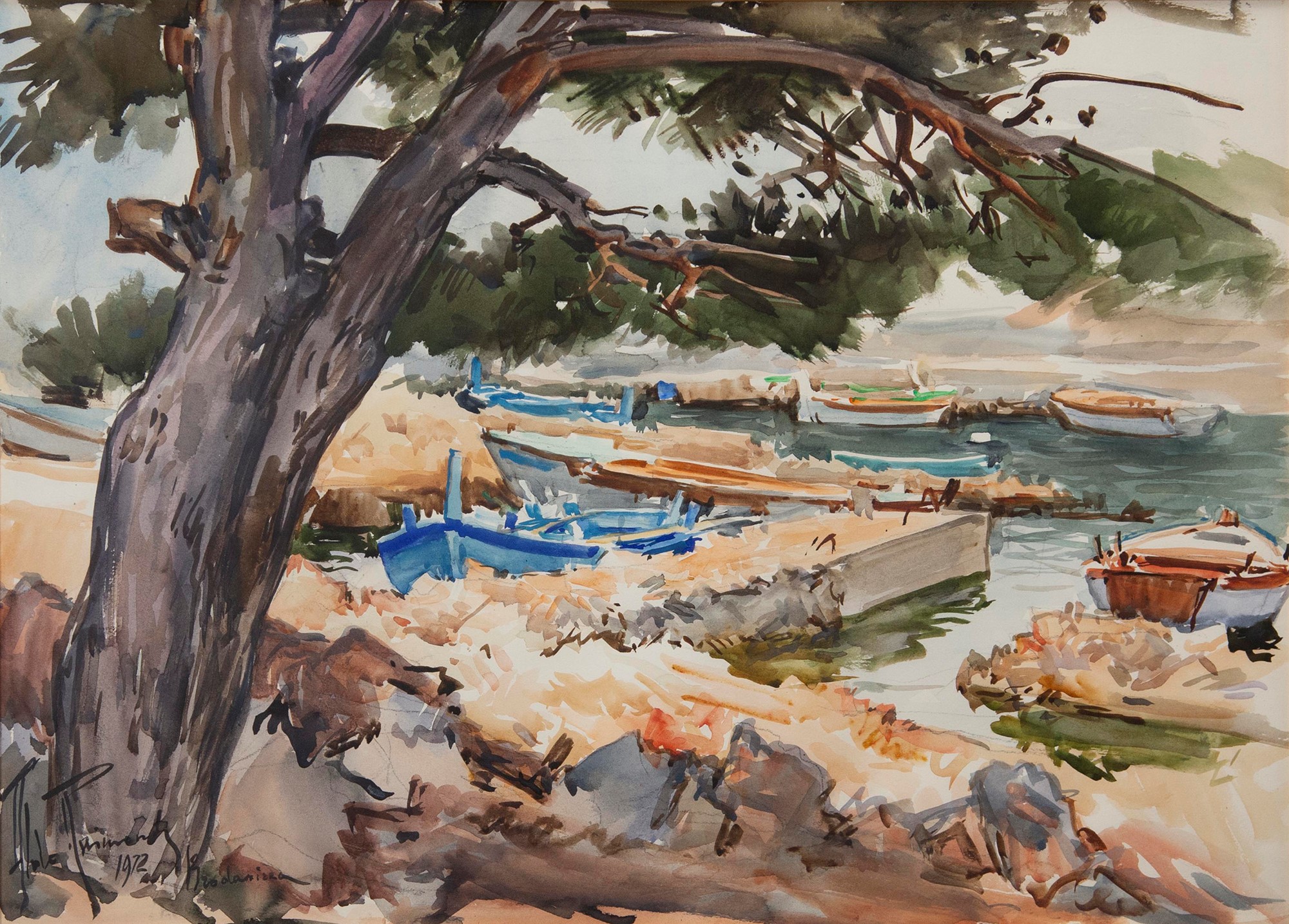 Aldo Raimondi (Roma 1902-Milano 1998) - Views with boats - Image 4 of 5