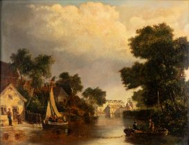 John Berney Crome (Norwich 1794-1842) - River landscape