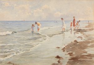 Paolo Sala (Milano 1859-1924) - Along the sea