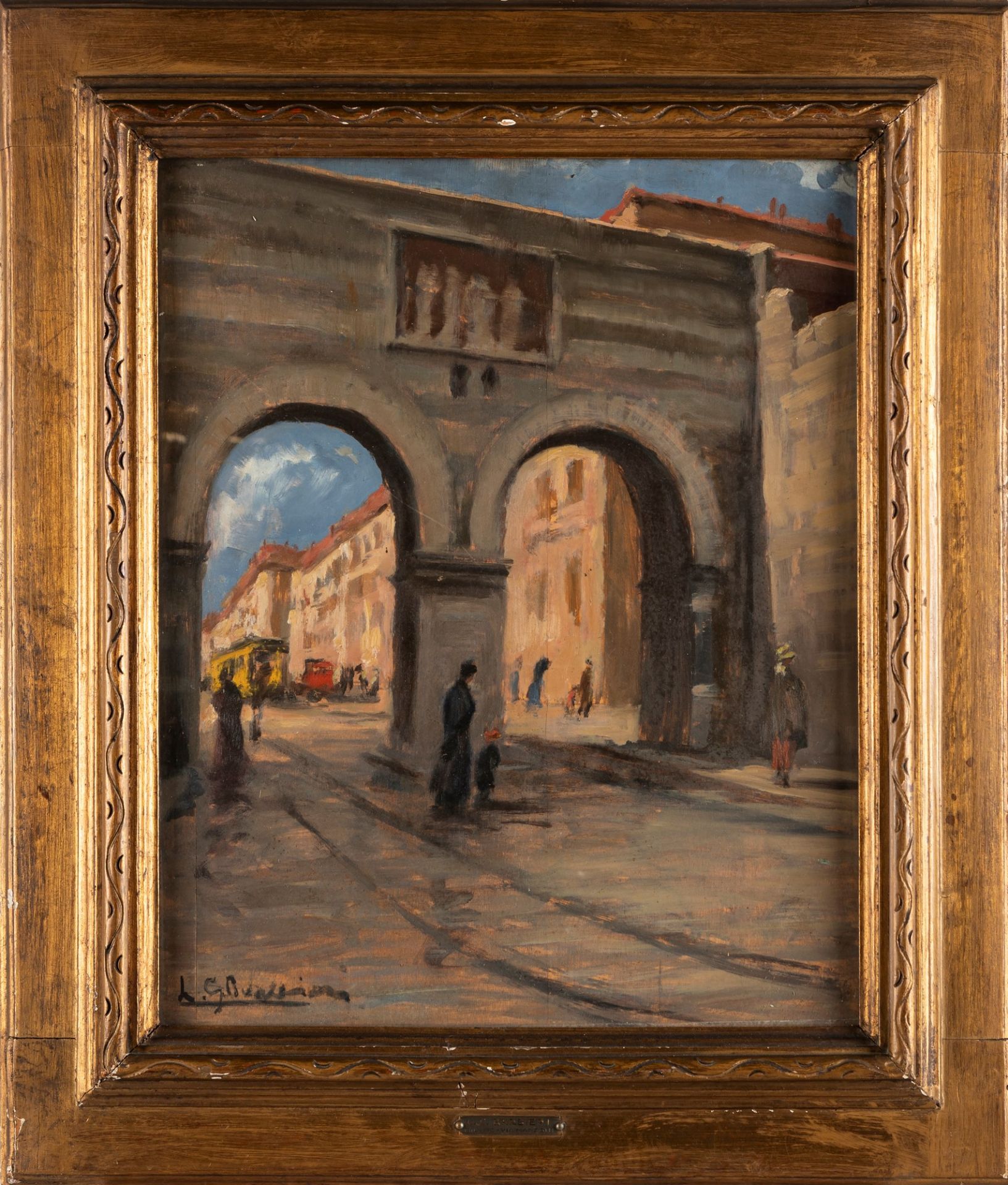 Luigi Giovanni (Gino) Barbieri (Cesena 1885-Melette 1917) - Arches of Porta Nuova, Milano - Image 2 of 3