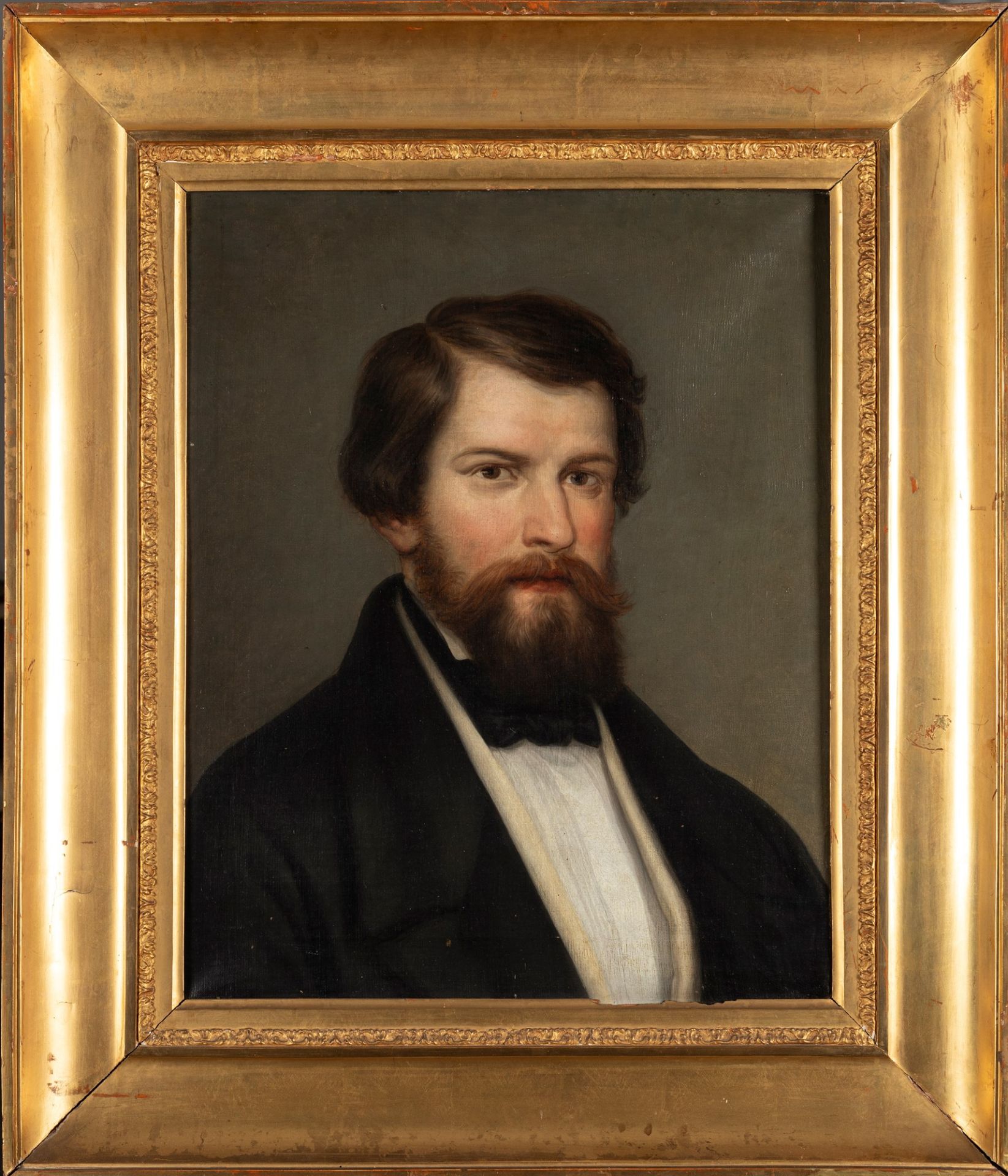 Scuola lombarda, secolo XIX - Portrait of a gentleman, 1848 - Image 2 of 3