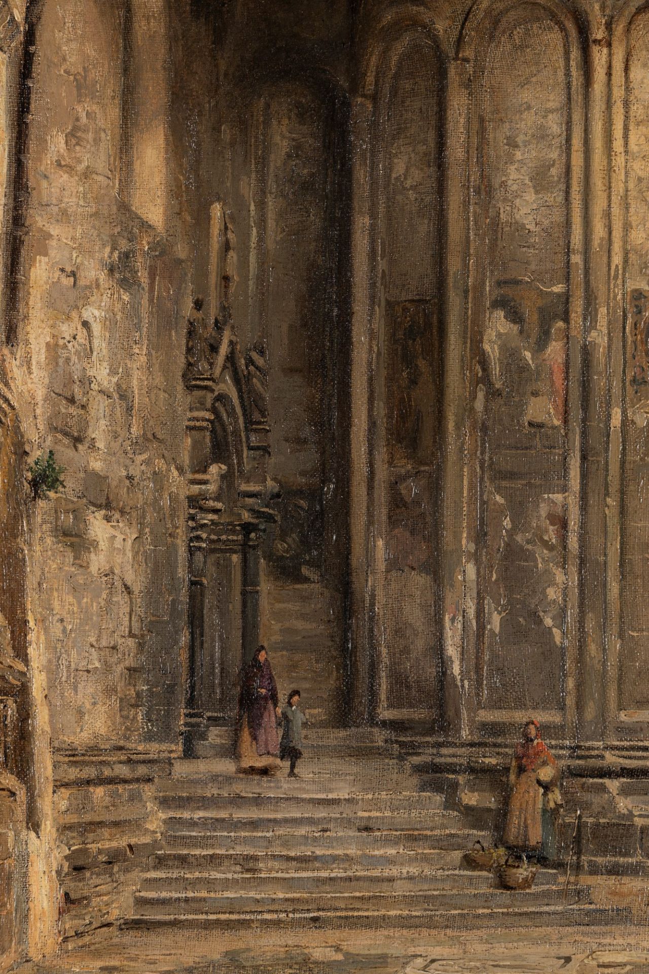 Stefano Donadoni (Somasca 1844-Roma 1911) - Staircase of the Duomo di Bergamo - Image 3 of 4