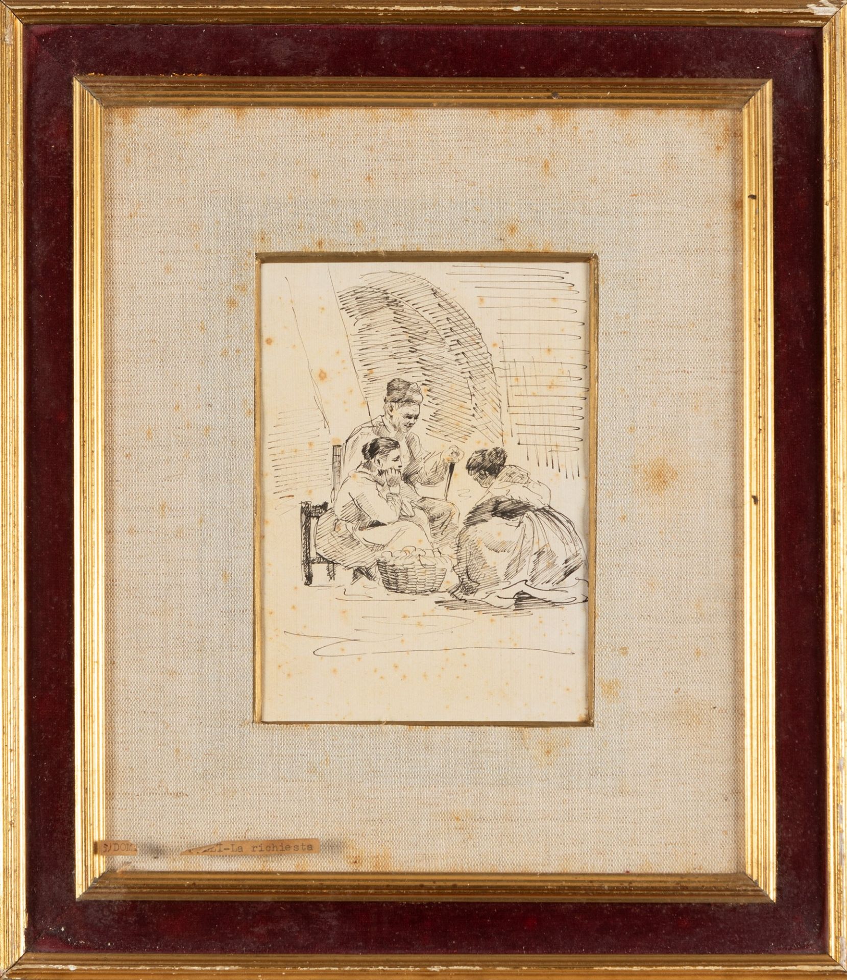 Seguace di Domenico Morelli, secolo XIX - Studies of figures, from inventions by Domenico Morelli - Image 5 of 9