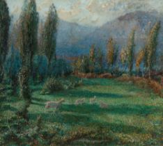 Angiolo D'Andrea (Rauscedo 1880-1942) - Grazing