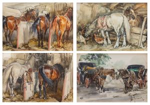 Aldo Raimondi (Roma 1902-Milano 1998) - Horses