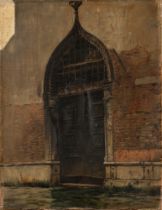 Alberto Pasini (Busseto 1826-Cavoretto 1899) - Porta d'acqua - Venezia, 1879