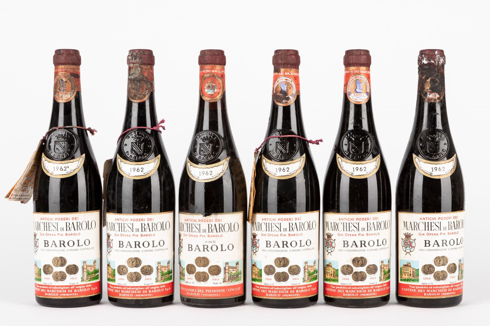 Piemonte - Barolo / Marchesi di Barolo (6 BT) 1962