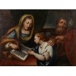 Neapolitan school, eighteenth century - The education of the Virgin