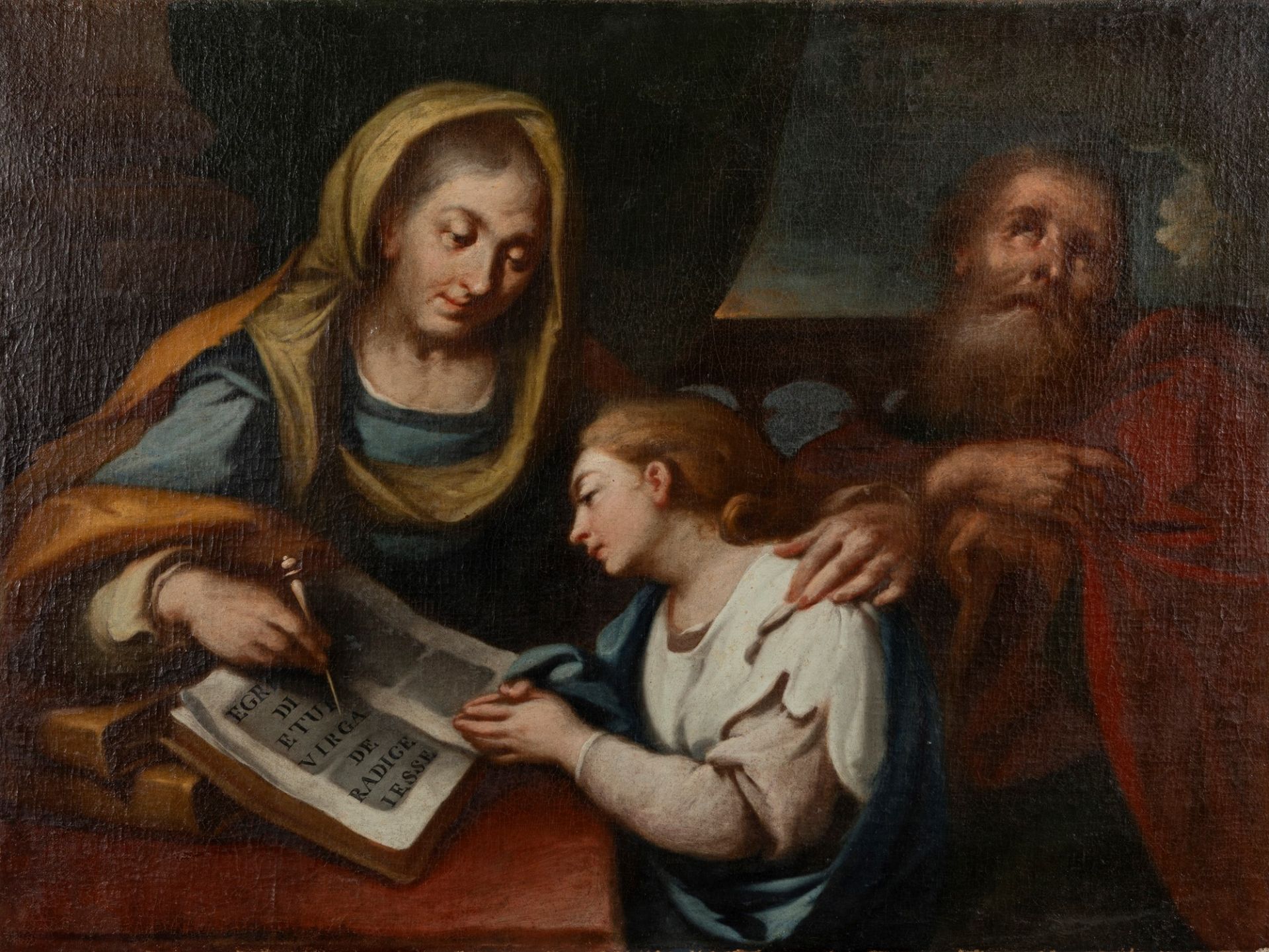Neapolitan school, eighteenth century - The education of the Virgin