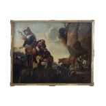Flemish artist active in northern Italy, seventeenth century - Landscape with shepherds and herds
