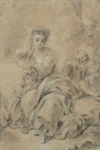 French school, XVIII century - Allegorical scene