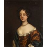 English School, Last Quarter of the Seventeenth Century - Half-length portrait of Mrs Catherine Crof