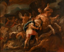 Neapolitan school, eighteenth century - Battle between Centaurs and Lapiths