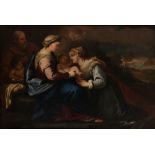 Luca Giordano (Naples 1634 – 1705) and Studio - Mystical wedding of Saint Catherine