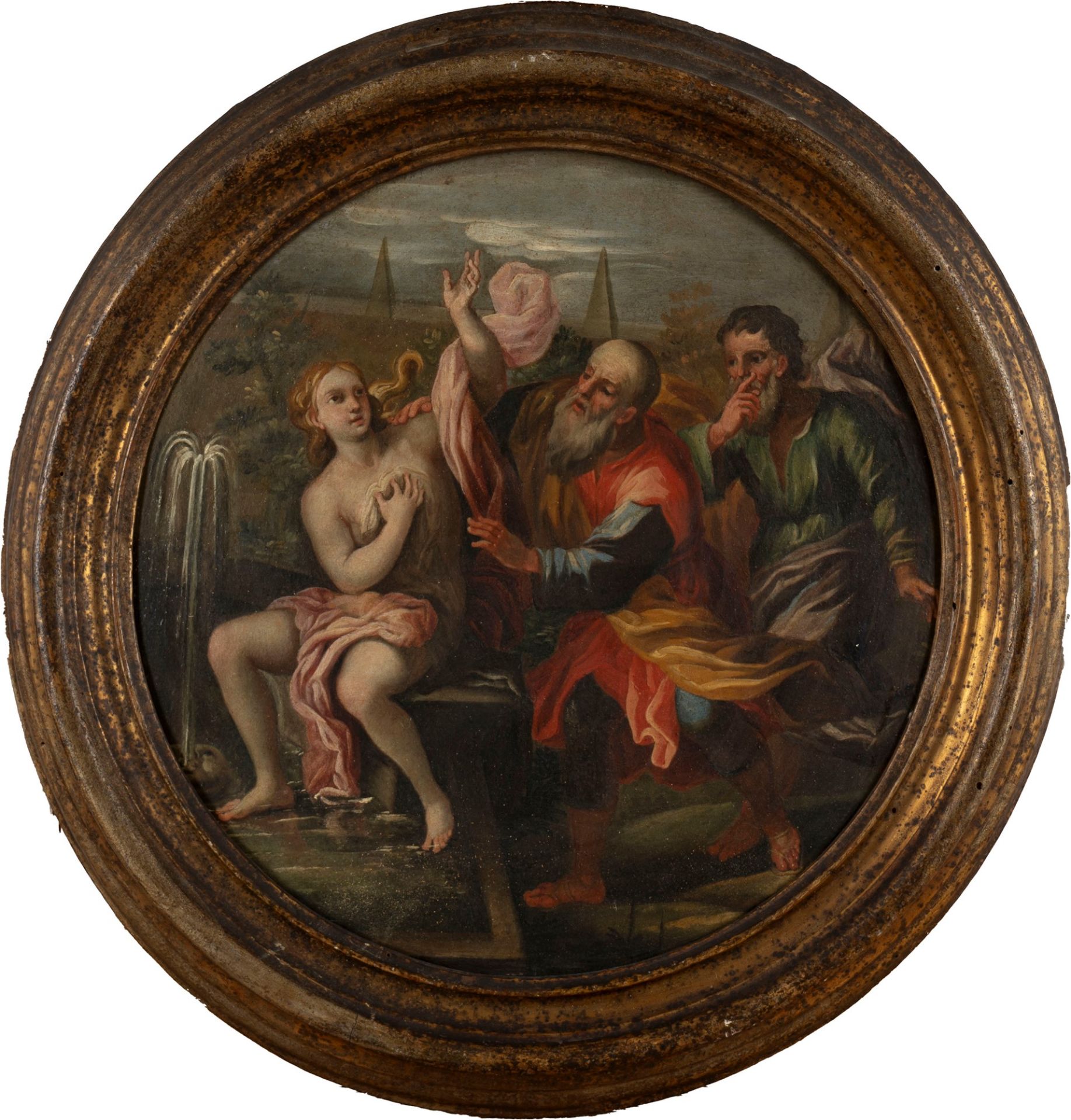 Neapolitan school, eighteenth century - Two scenes from the Old Testament: Hagar and the Angel and S - Image 2 of 5