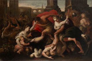 Neapolitan school, XVII century - Massacre of the Innocents
