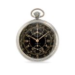 Cyma-Tavannes pocket watch chronograph ,40s