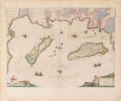 France, Îles de Ré and Oléron - Blaeu, Willem Janszoon - Insulae Divi Martini et Uliarus vulgo l'Isl