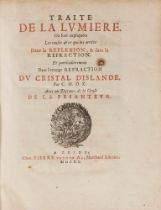 Optics - Huygens, Christiaan - Traité de la lumière. Here are explained the causes of what arrives i