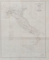 Firrao, Cesare - Map of Italian railways. Published by Mr. Cesare Firrao and executed in lithography